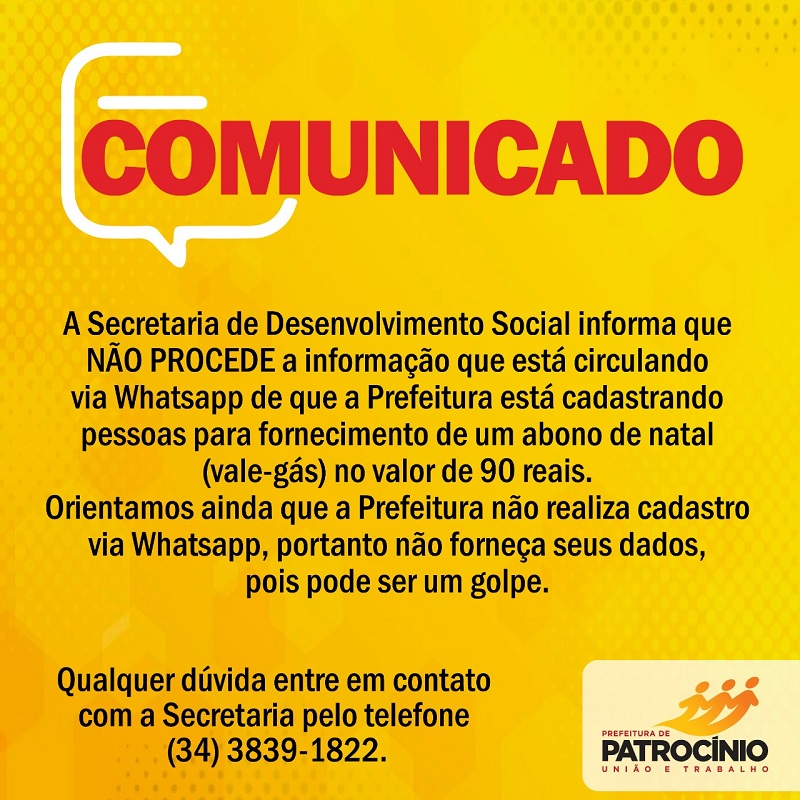 04-12-2020 Comunicado desenvolvimento social