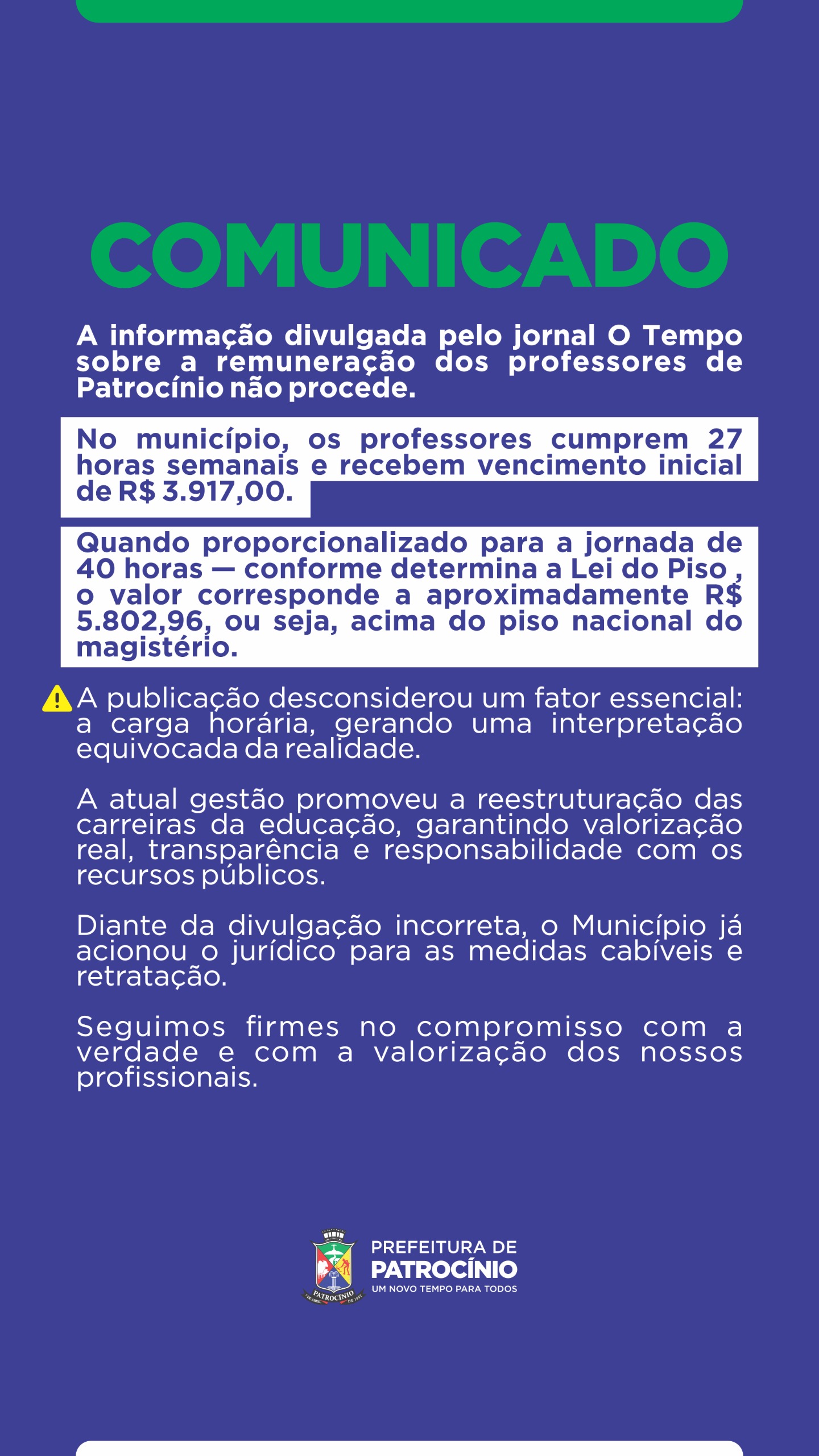 COMUNICADO