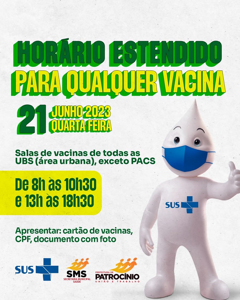 19-06-2023 Banner Saúde Estende Vacinação