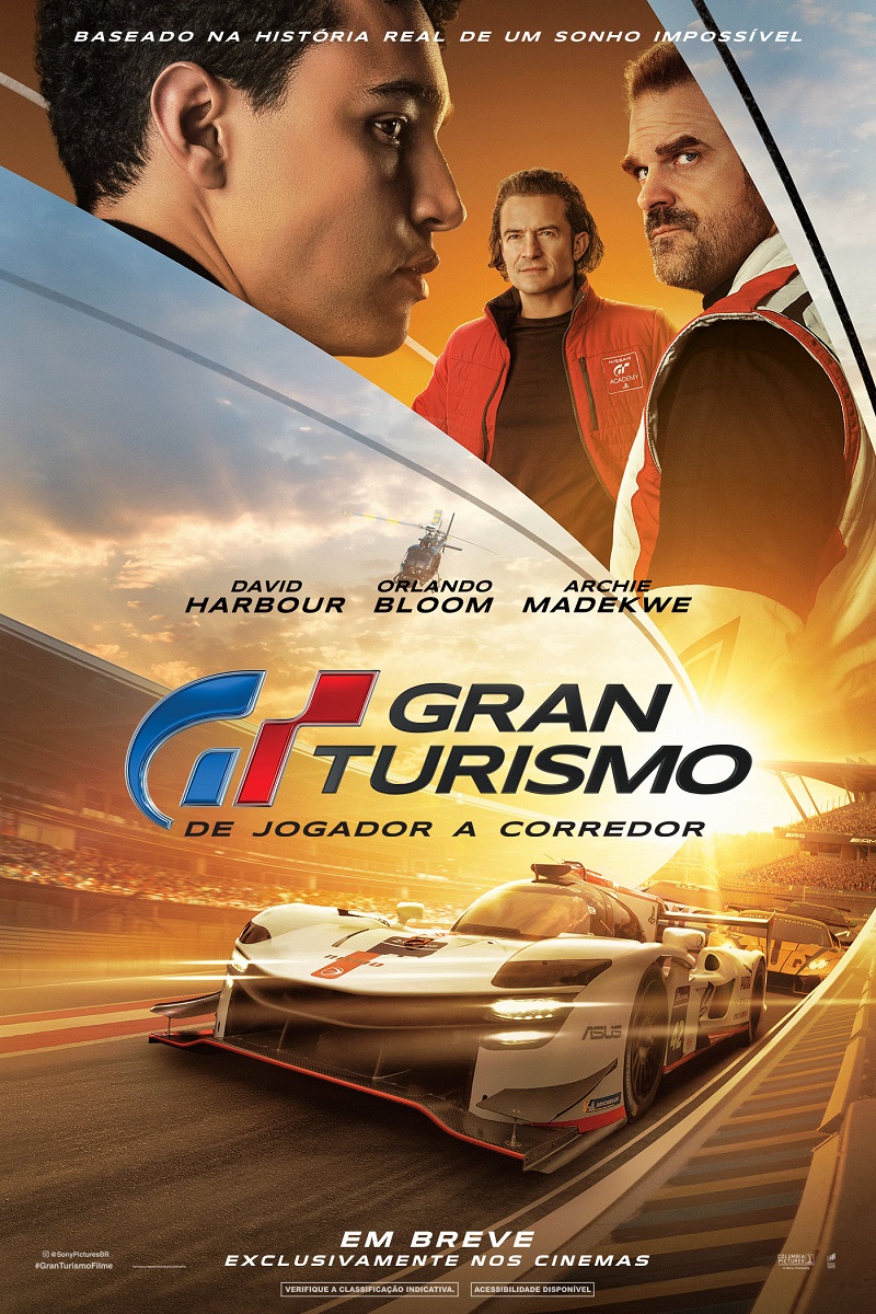 24-08-2023 Poster Filme Gran Turismo De Jogador a Corredor