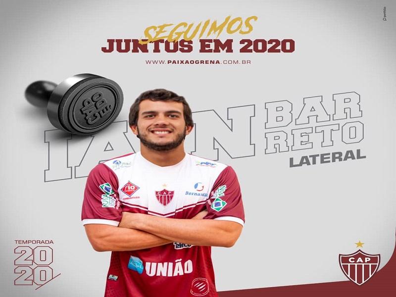 Ian Barreto espera boa atuação na temporada 2020 do Clube Atlético Patrocinense