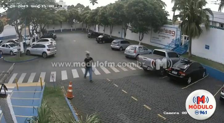 Veja o vídeo: Bicicleta é furtada no estacionamento do Catiguá Tênis Clube