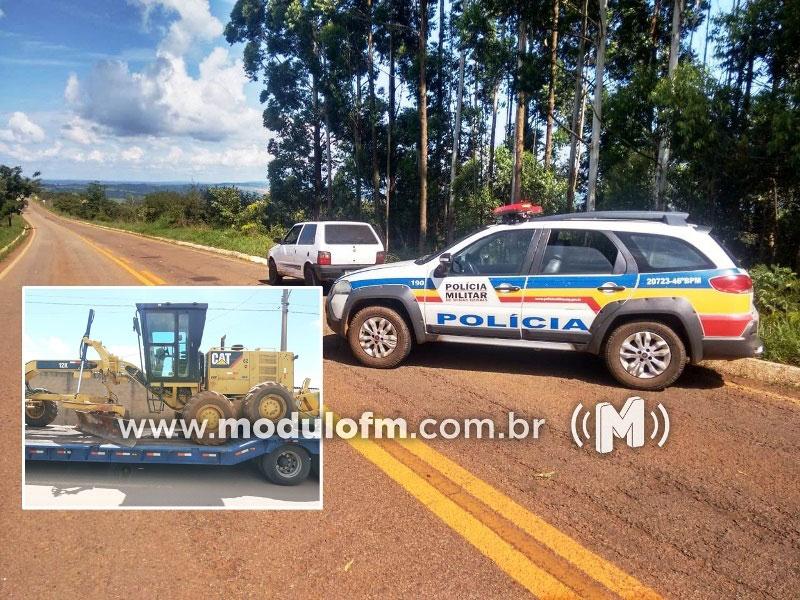 PM de Serra do Salitre recupera equipamentos agrícolas roubados em São Paulo e prende dois homens
