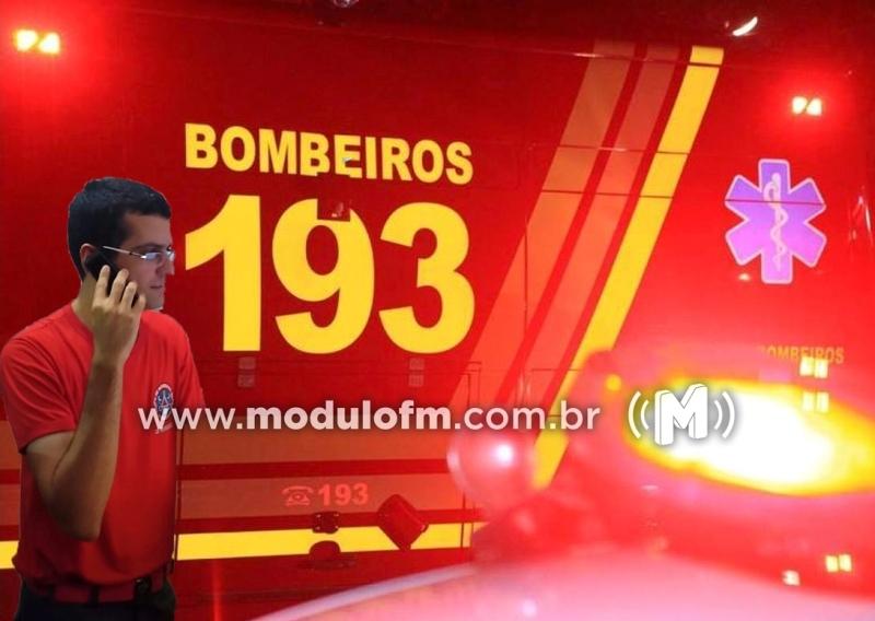 Através do 193 Bombeiros salvam a vida de idoso...