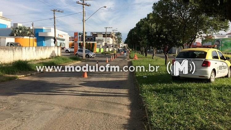 SESTRAN orienta motoristas sobre tráfego na Avenida João Alves do Nascimento