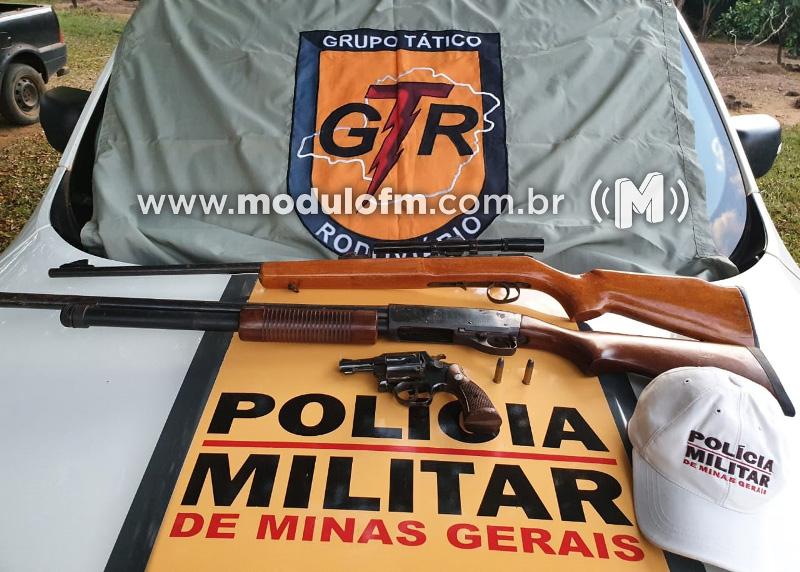 Polícia Rodoviária prende idoso por porte ilegal de arma de fogo na MG-190