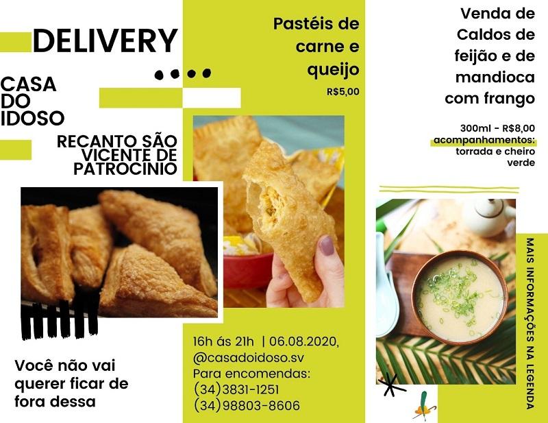 Casa do Idoso promove delivery de caldos e pastéis nesta quinta-feira (06)