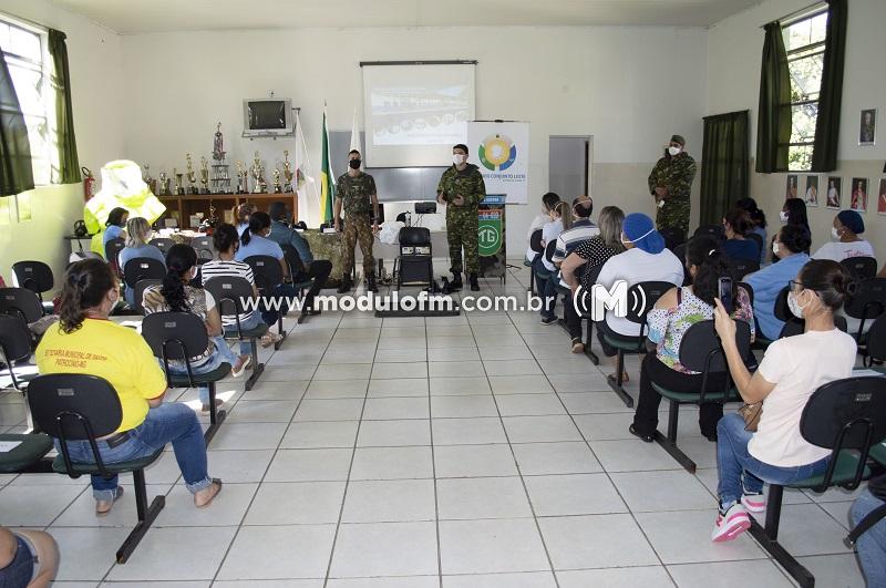 Exército Brasileiro promove capacitação de prevenção à Covid-19 para profissionais da saúde e educação de Patrocínio