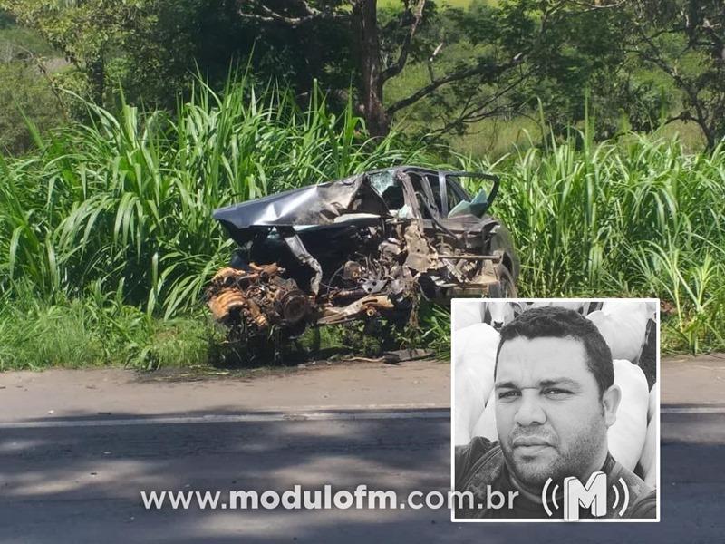 Após passar a noite ingerindo bebida alcoólica com amigo, homem morre em grave acidente na MG-187 em Salitre de Minas
