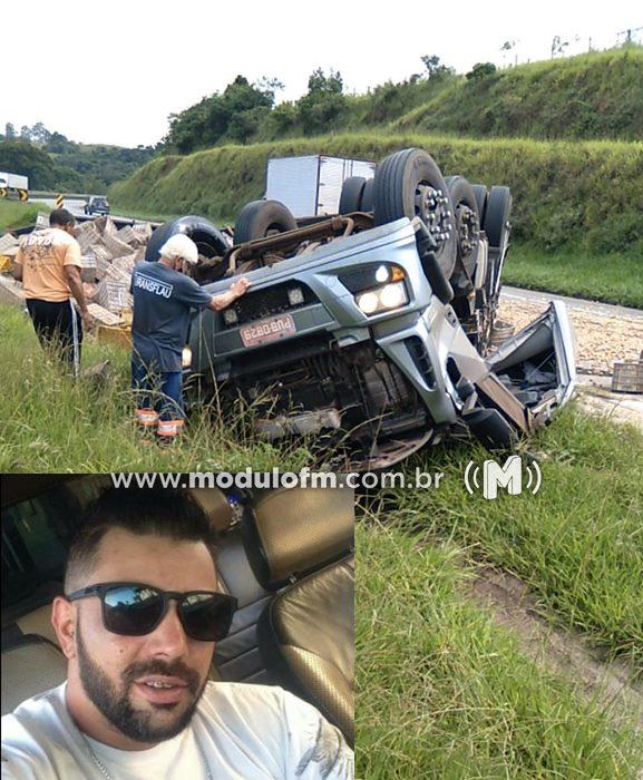 Motorista de Patrocínio Morre em acidente na Fernão Dias próximo a Pouso Alegre