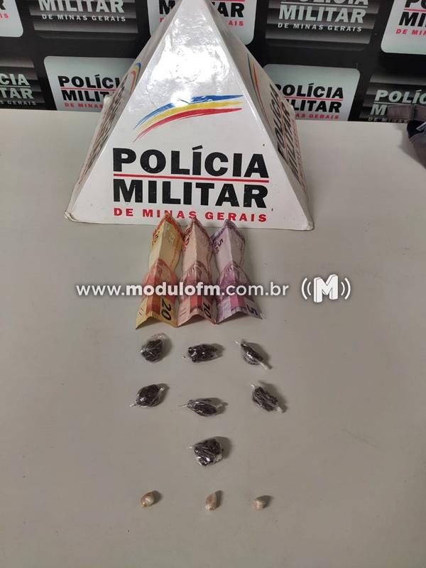 Polícia Militar prende 02 autores por tráfico de drogas no Bairro Santo Antônio