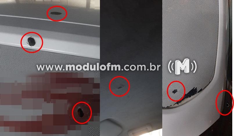 Criminosos abrem fogo em veículo após tentativa de assalto...