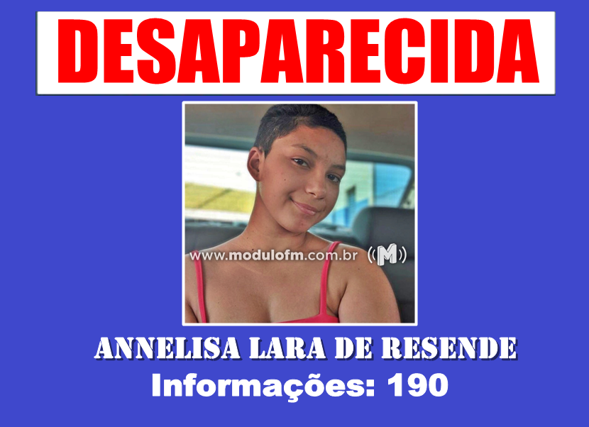 Adolescente desaparecida na zona rural de Rio Paranaíba pode estar em Patrocínio