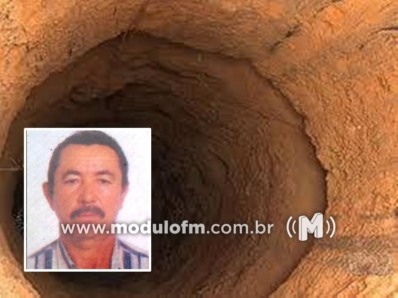 Furador de cisterna morre com labanca de ferro cravada no tórax ao perfurar poço em Grupiara