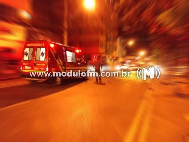 Motociclista fica ferido após cair de moto no bairro Serra Negra