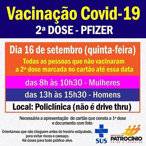 Segunda dose da vacina 