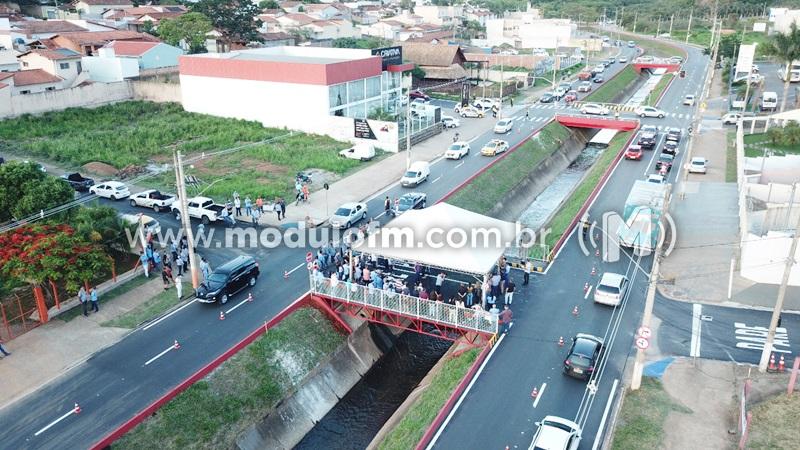 Revitalização da Avenida José Amando de Queiroz e novo pontilhão são inaugurados nesta quinta-feira (28)