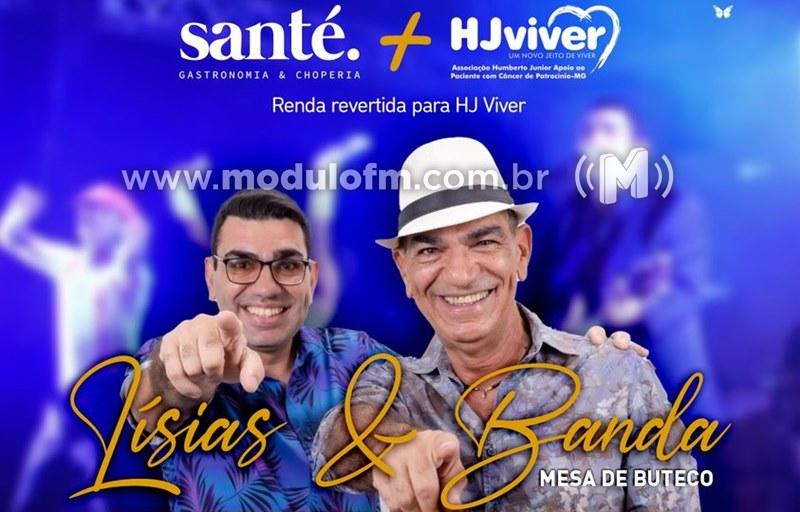 Lísias & Banda fará show em prol da HJ Viver nesta quarta-feira (22)