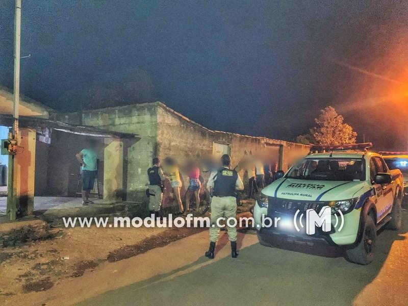 PM realiza operação para combater perturbação do sossego em Tejuco