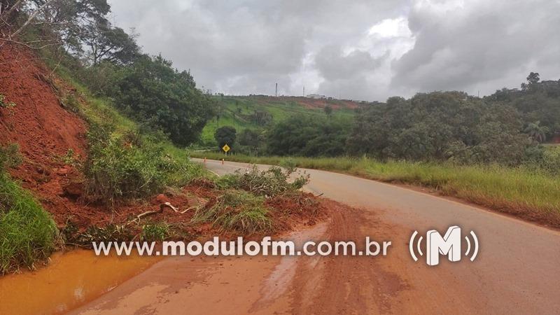 Imagem 1 do post Polícia Rodoviária Militar alerta para deslizamentos de terra em rodovias da região