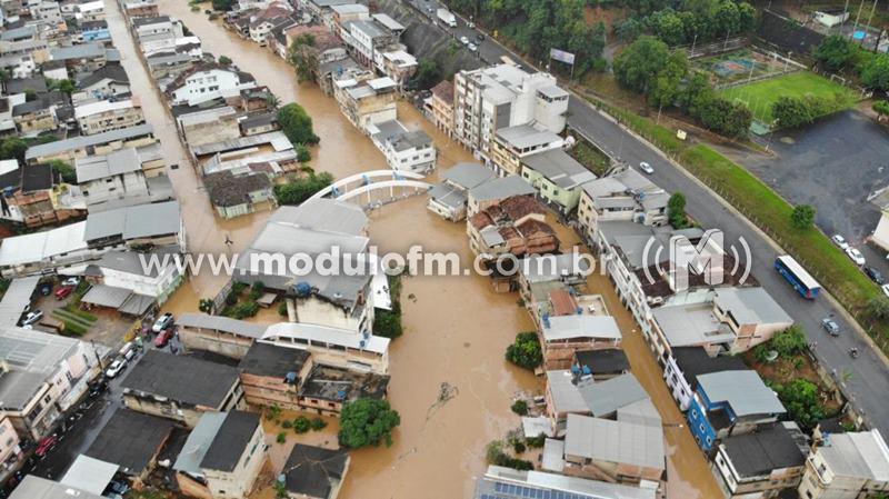 Sobe para 341 o número de municípios com situação de emergência por conta das chuvas intensas em Minas