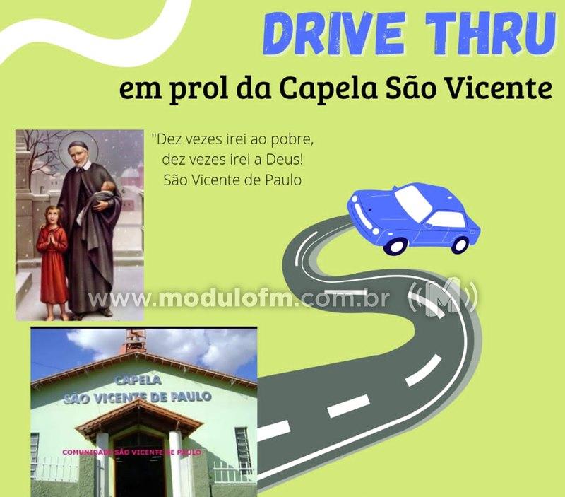 Será realizado até este domingo (13) o Drive Thru em prol da Capela São Vicente