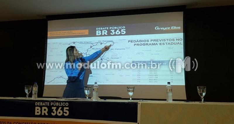 Autoridades regionais debatem sobre a concessão da BR-365 em Audiência Pública