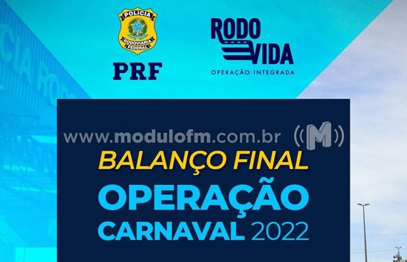 Operação Carnaval 2022 da PRF MG termina com reduções em acidentes, feridos e mortos