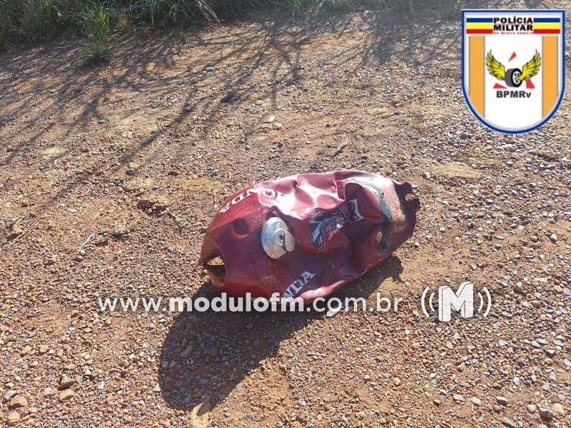 Imagem 1 do post Motociclista morre em acidente na rodovia MG-737 em Guimarânia