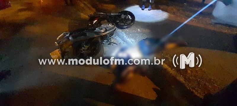 Imagem 1 do post Motociclista morre após bater contra caçamba em Patrocínio
