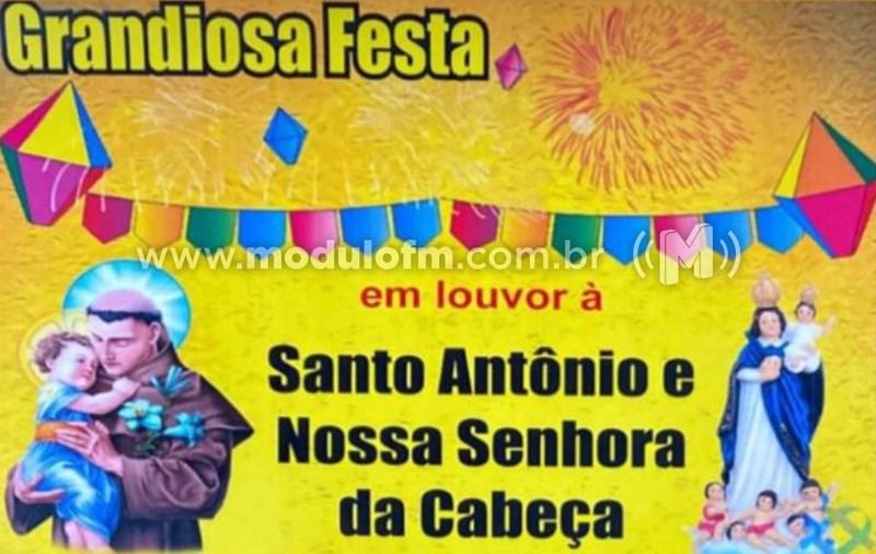 Festa em louvor a Santo Antônio e Nossa Senhora da Cabeça irá até dia 13 de junho