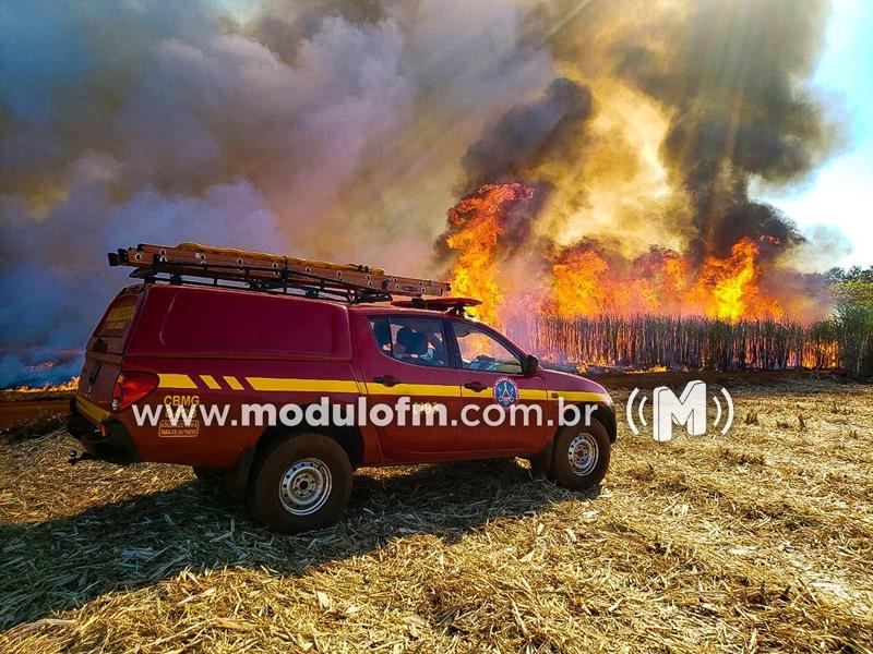 Corpo de Bombeiros alerta para riscos de incêndios com tempo seco