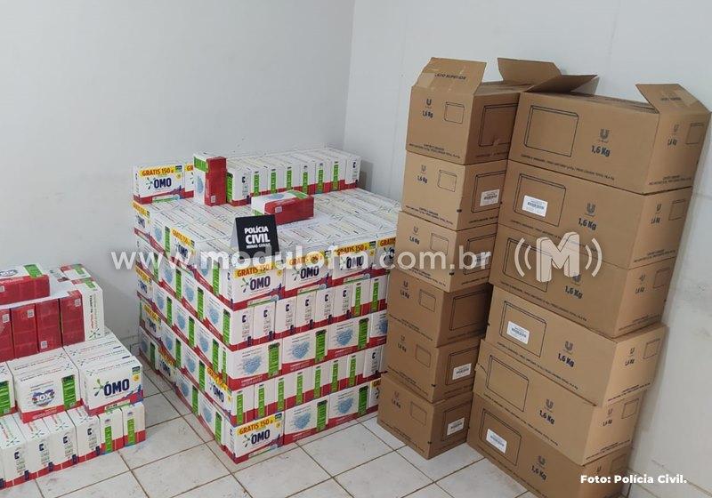 Mais 429 caixas de sabão em pó falsificadas são apreendidas em Patrocínio nesta segunda-feira