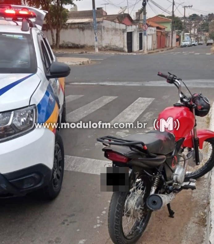 Motociclista foge da Polícia, sofre acidente e termina preso em Patrocínio