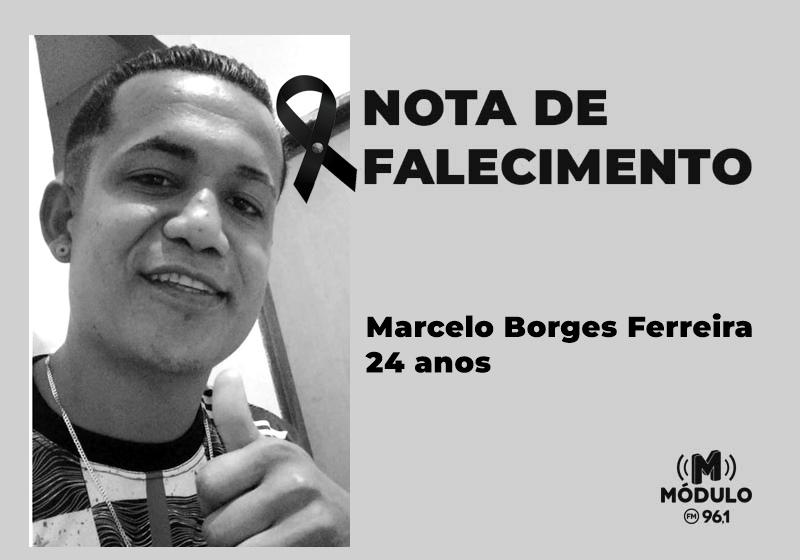 Nota de falecimento de Marcelo Borges Ferreira aos 24 anos