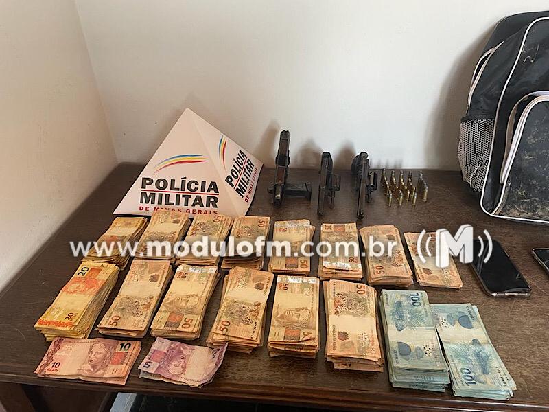 Imagem 6 do post Quase R$ 80 mil roubado de banco em Matutina é recuperado e três homens são presos