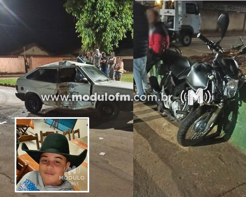 Motorista embriagado provoca acidente e passageiro de moto de 15 anos morre em Serra do Salitre