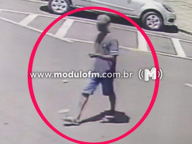 Polícia faz buscas por “assaltante da faca” que ataca comerciantes e pedestres em Patrocínio