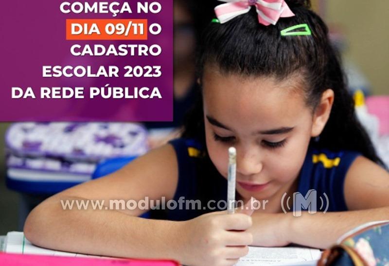 Cadastro Escolar 2023 da rede estadual de Minas Gerais...
