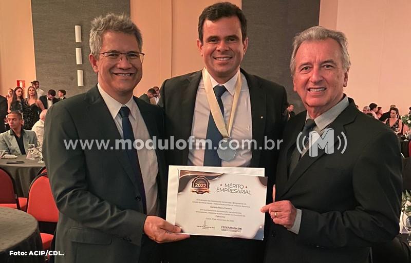 Geraldo Marra do Grupo Bom Negócio foi homenageado com o Mérito Empresarial