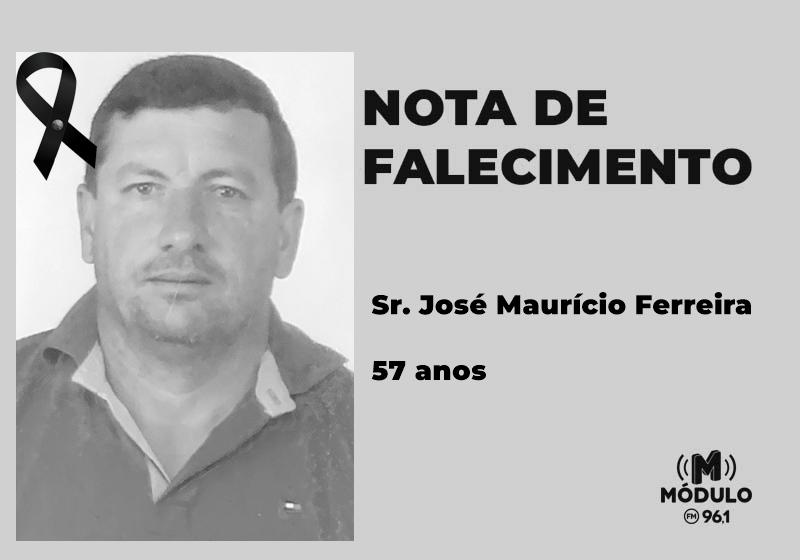 Nota de falecimento Sr. José Maurício Ferreira aos 57 anos