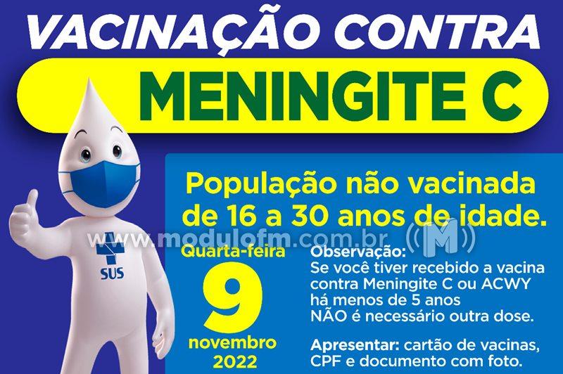 Secretaria Municipal de Saúde imunizará pessoas com idades de 16 a 30 anos contra Meningite C