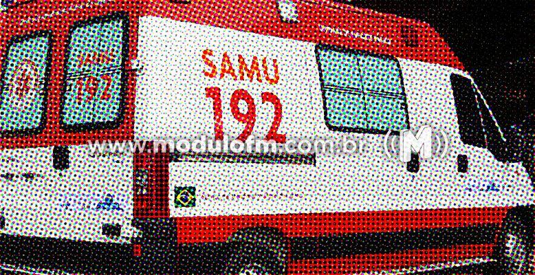 SAMU socorre motociclista após acidente da Faria Pereira na área central da cidade