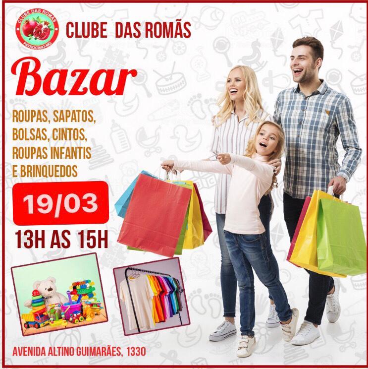 Clube das Romãs realiza bazar no próximo domingo (19/3)