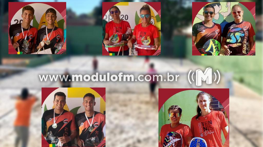 Atletas do PTC se destacam em competição de Beach Tennis em Patos de Minas