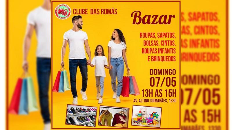 Clube das Romãs realiza bazar no próximo domingo (07/05)