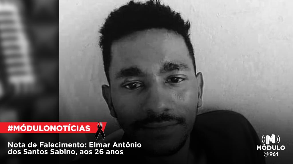 Nota de Falecimento: Elmar Antônio dos Santos Sabino, aos 26 anos