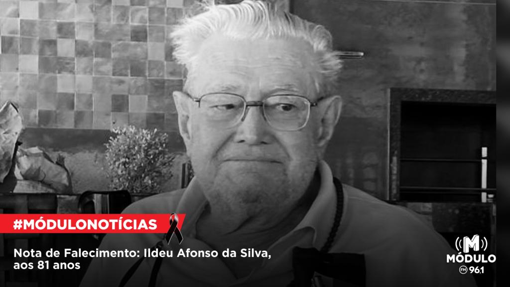 Nota de Falecimento: Ildeu Afonso da Silva, aos 81...