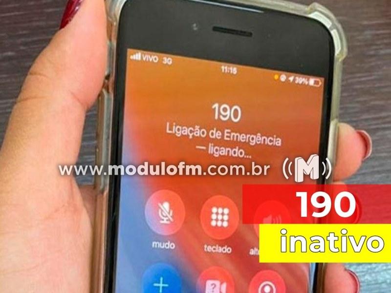 Notícia Urgente: Linhas telefônicas do 190 da Polícia Militar estão temporariamente inoperantes em Patrocínio