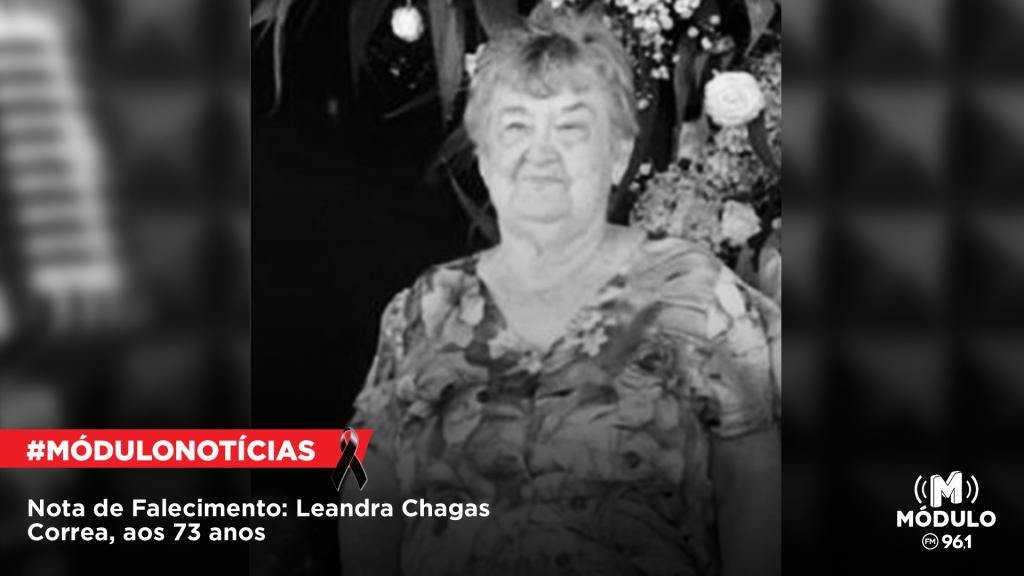 Nota de Falecimento: Leandra Chagas Correa, aos 73 anos